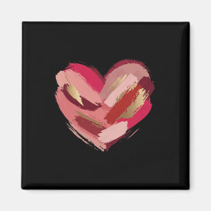 Valentine Day Hjärtpenseldrag Magnet