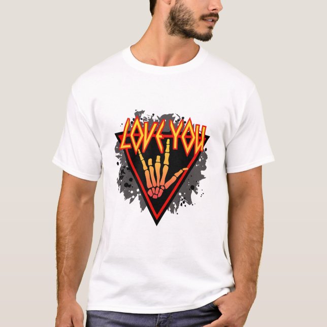 Valentine day´s Love romantic holiday heart romans T Shirt (Framsida)