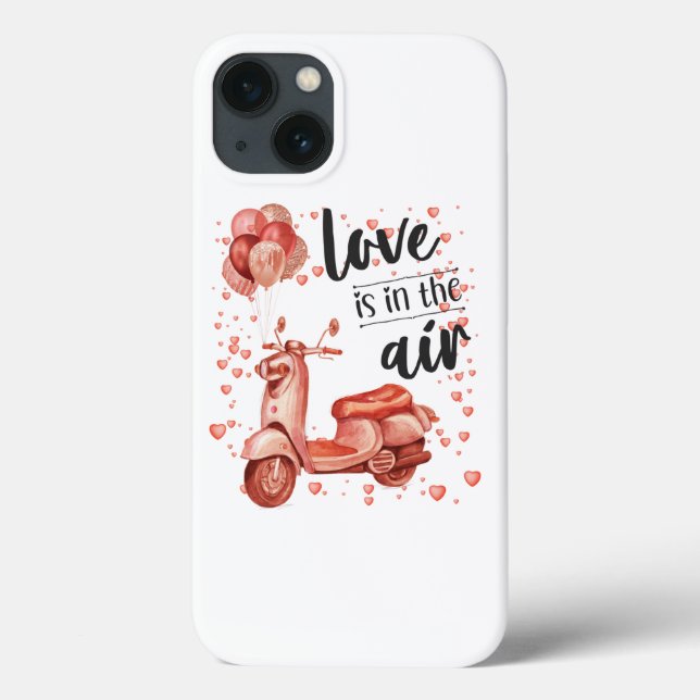 Valentine-design: scooter och ballonger (Baksida)