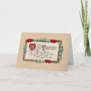 Valentine Dikt Helgkort