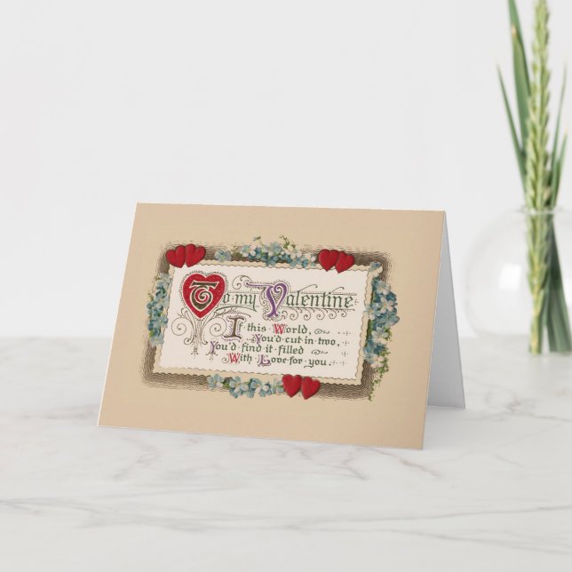 Valentine Dikt Helgkort (Framsida)