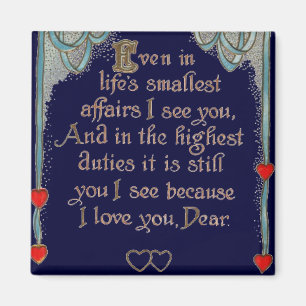 Valentine Dikt Magnet