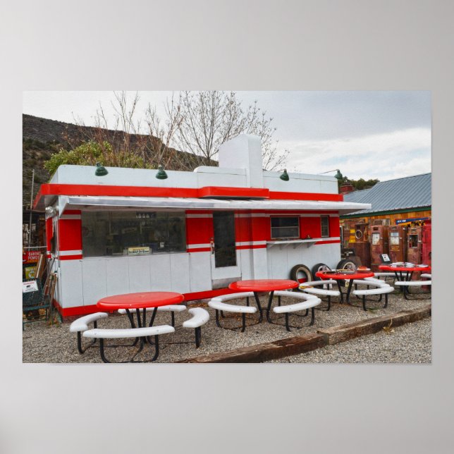Valentine Diner, New Mexico Poster (Framsidan)