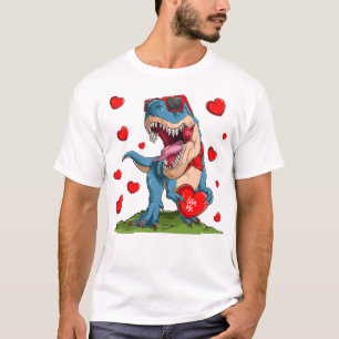 Valentine Dinosaur T Shirt