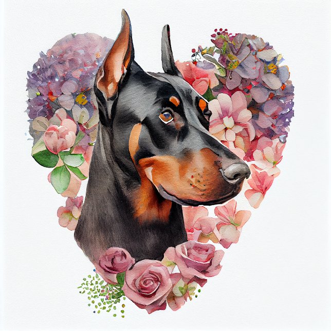 Valentine Doberman Pinscher Hund Kudde (Skapare uppladdad)