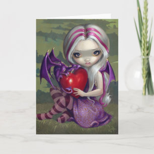 Valentine Dragon gothairy Card Helgkort