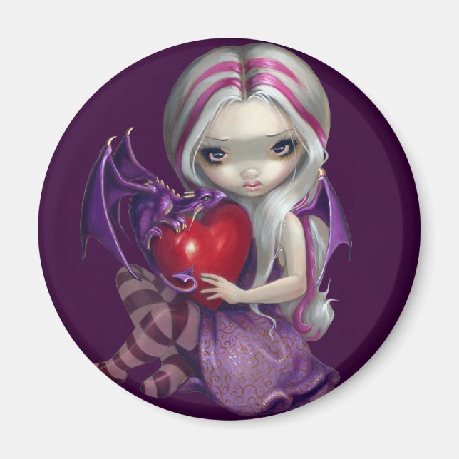 "Valentine Dragon" Magnet (Framsidan)