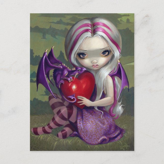 "Valentine Dragon" vykort (Framsida)