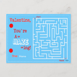 Valentine du är A-MAZE-ING Helg Vykort