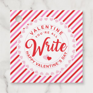 Valentine Du är all Skriva Pencil Gåvor Etiketter