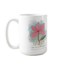 Valentine, du är så vacker vattenfärgsblomma