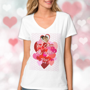 Valentine du gör mitt hjärt-pup t shirt