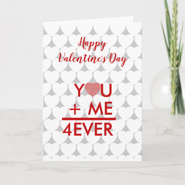 Valentine, du och jag har alltid personlig helgkort (Framsida)