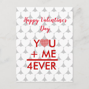 Valentine, du och jag har alltid personlig vykort