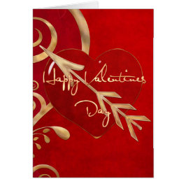 Valentine Elegance ANPASSNINGSBAR MESSAGE WIFE GIR Hälsningskort