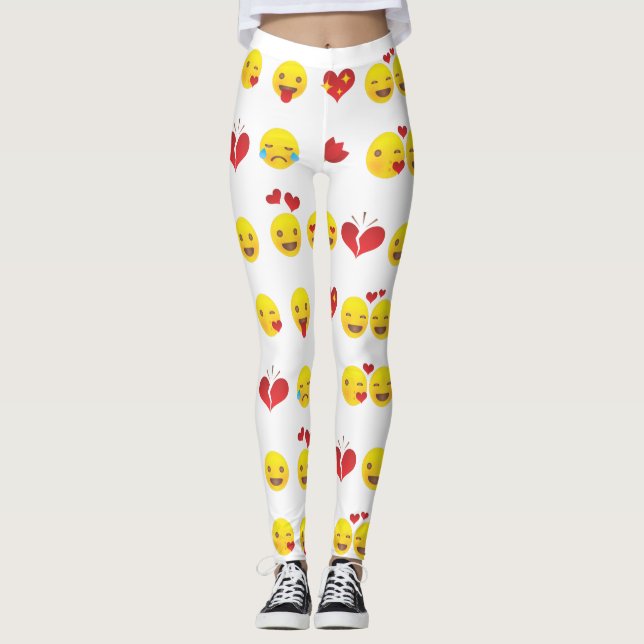 Valentine Emojis leggings (Framsida)
