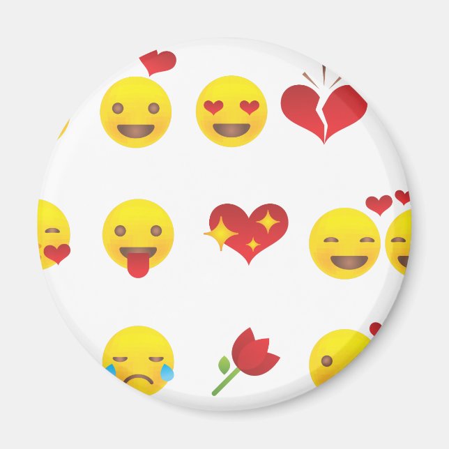 Valentine Emojis Magnet (Framsidan)