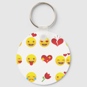 Valentine Emojis Nyckelring