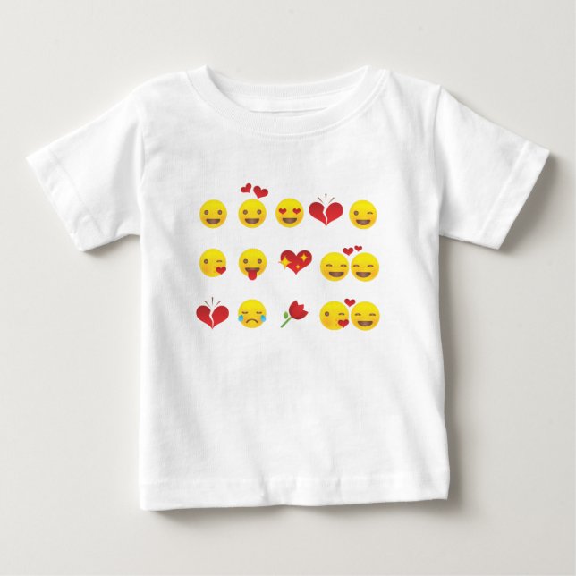 Valentine Emojis T-shirt (Framsida)