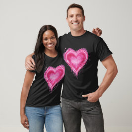 Valentine energi mjukt hjärta och stark attityd t shirt
