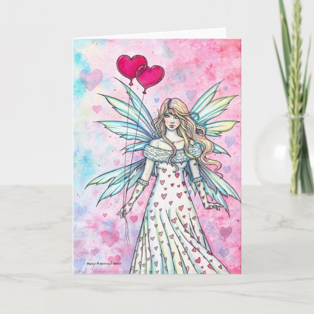 Valentine Fairy Blank Card av Molly Harrison Kort (Framsida)