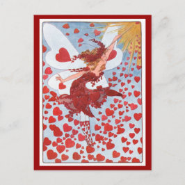 Valentine Fairy Helg Vykort
