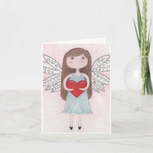 Valentine Fairy Helgkort (Framsida)