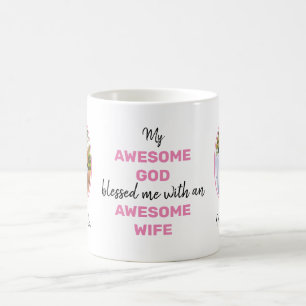 Valentine FANTASTISK GOD FANTASTISK WIFE Photo Kaffemugg