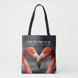 Valentine Flamingo Christian JUST DE TVÅ USA Tygkasse