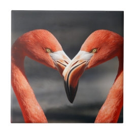 Valentine Flamingo Kakelplatta
