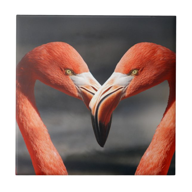 Valentine Flamingo Kakelplatta (Framsidan)