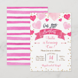 Valentine Födelsedag Vår Lilla Älskling Inbjudningar