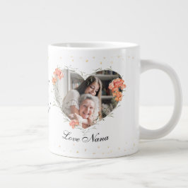 Valentine for Grandchild Heart Wandeine Jumbo Mugg