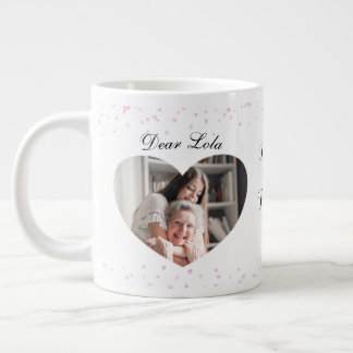 Valentine for Grandchild Photo Jumbo Mugg