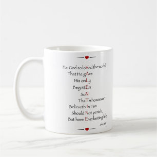 VALENTINE - För Gud så älskade världen Kaffemugg