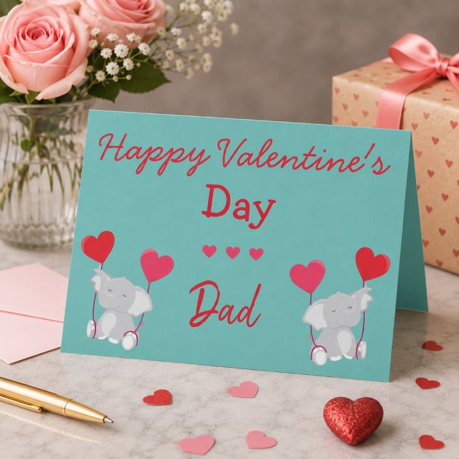 Valentine för Pappa Kort (Skapare uppladdad)