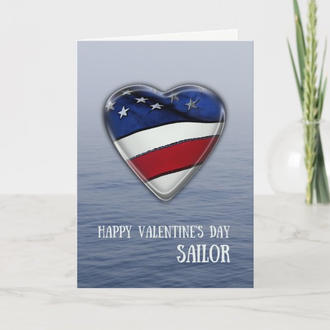 Valentine for Sailor Patriotic Helgkort (Framsida)