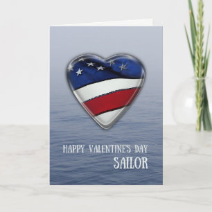 Valentine for Sailor Patriotic Helgkort