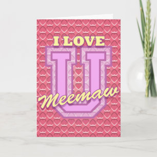 Valentine for Your Meemaw Helgkort