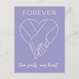 Valentine Forever Design   Par Ett Hjärta Helg Vykort