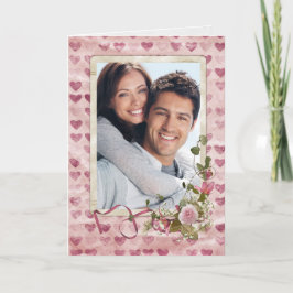 Valentine-foto ram helgkort