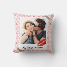 Valentine Foto Rött Hjärta Kära Make Anpassad