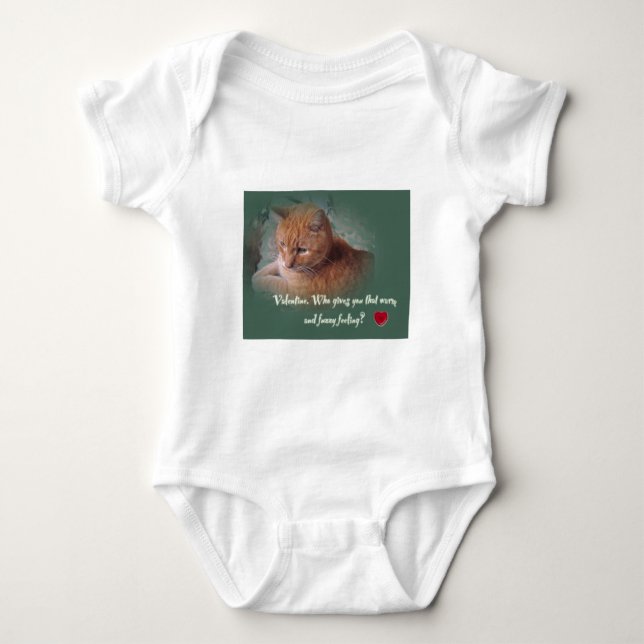 Valentine från katten t-shirt (Framsida)