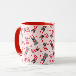 Valentine Fransk Bulldog Mugg