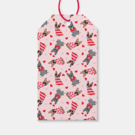 Valentine Fransk Bulldog Presentetikett