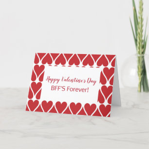 Valentine Friend BFF Forever Helgkort