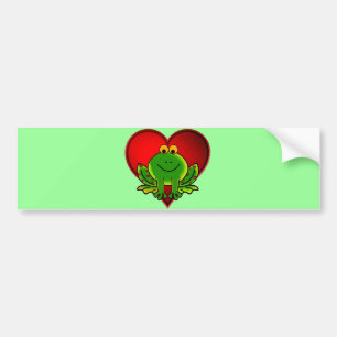 Valentine Frog Bildekal