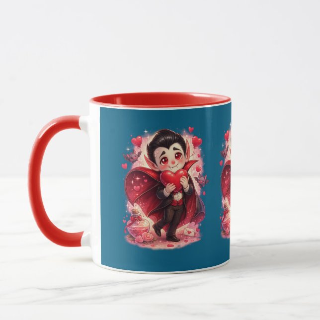 Valentine Funny Dracula Mug  Mugg (Vänster)