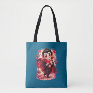 Valentine Funny Dracula tote bag - two-sided Tygkasse