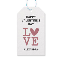 Valentine gammal ros & vit kärlekshjärta anpassad